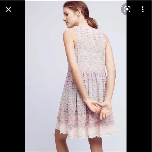 maeve violetta layered dress floral lace trim - Picture 2 of 10